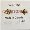 Image 4 : 14K Yellow Gold Citrine(0.35ct) Earrings, Made in Canada, Suggested Retail Value $200