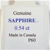 Image 3 : 10K Yellow Gold Sapphire(0.54ct) Pendant, Made in Canada, Suggested Retail Value $300