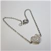 Image 2 : Silver Cz 7" Heart Shape Bracelet, Suggested Retail Value $160