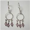 Image 1 : Silver Crystal Earrings, Suggested Retail Value $100