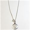 Image 2 : Silver With 20" Box Chain Necklace, Suggested Retail Value $60