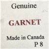 Image 3 : Silver Garnet Pendant, Made in Canada, Suggested Retail Value $60