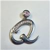 Image 1 : Silver Pink Cz Pendant, Suggested Retail Value $80