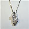 Image 1 : Silver Cz 20" Necklace, Suggested Retail Value $140