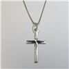 Image 1 : Silver Cross 20" Necklace, Suggested Retail Value $60