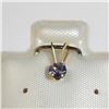 Image 1 : 14K Yellow Gold Lolite 3Mm(0.1ct) Pendant, Made in Canada, Suggested Retail Value $120