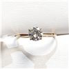 Image 1 : Ladies 10K Yellow Gold Brilliant Cut .75 Carat Moisanite Solitaire Ring 1.4grams with appraisal docu