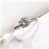 Image 2 : Ladies 10K Yellow Gold Brilliant Cut .75 Carat Moisanite Solitaire Ring 1.4grams with appraisal docu