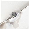 Image 2 : Ladies 10 K White Gold .90 Carat Moisanite Solitaire Ring Apprasial 1350.00