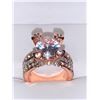 Image 1 : Rose Ladies Multi stone Brilliant cut Solitaire Dress Ring