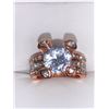 Image 2 : Rose Ladies Multi stone Brilliant cut Solitaire Dress Ring