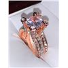 Image 4 : Rose Ladies Multi stone Brilliant cut Solitaire Dress Ring