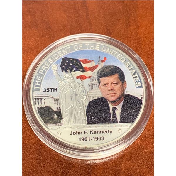 John F. Kennedy 1961-1963, 35th President of the USA Commemorative Cased Coin