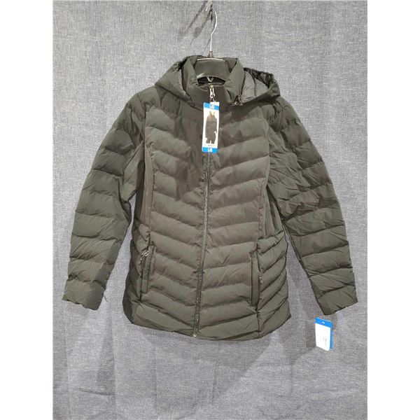 32 Heat Ladies Grey Puffer Winter Coat Large