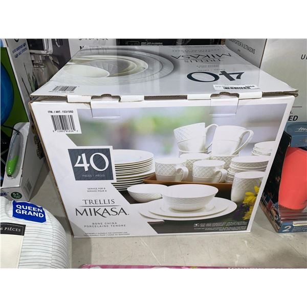 Mikasa Trellis 40pc Bone China Service for 8 Tableware Set
