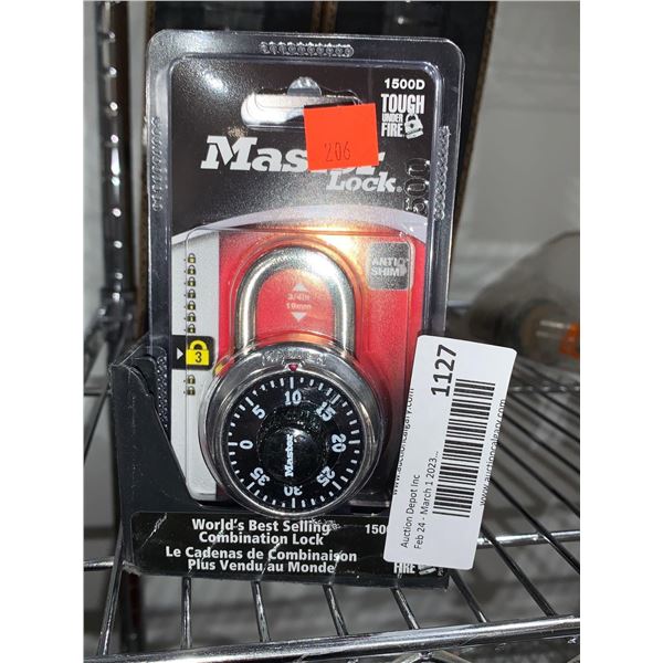 Master Lock Combination Lock 1500D x's 6 locks