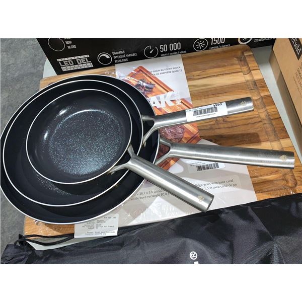 Blue Diamond set of 3 Frying Pans