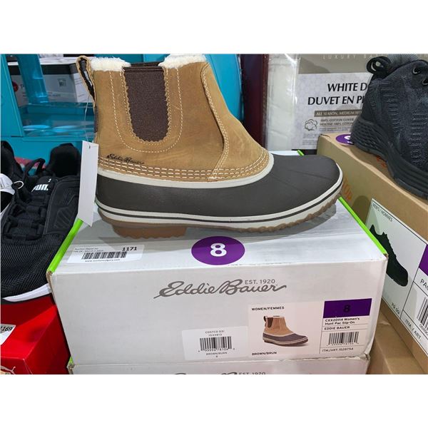 Eddie Bauer Women's Brown Hunt Pac Slip on Size 8