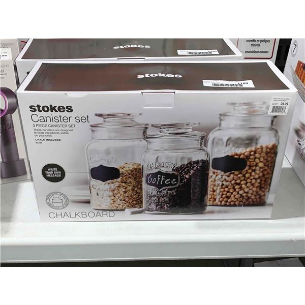 Stokes Canister Set 3pc Canister Set