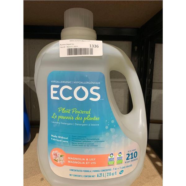 Ecos Plant Based Laundry Detergent magnolia & Lily Scent 6.21L