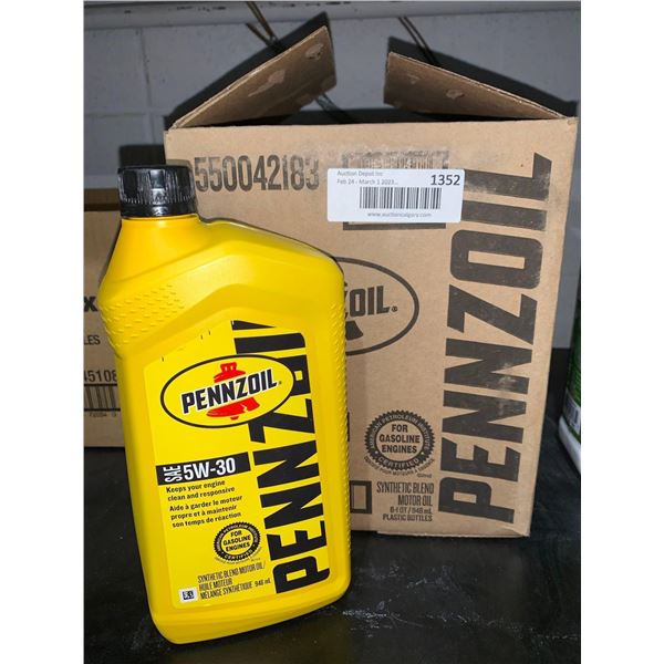 Pennzoil SAE 5W-30 Motor Oil - 6x946ml