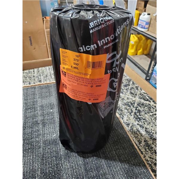 Balkan vapor barrier, 16" by 370' by 6 ml-500 ft²