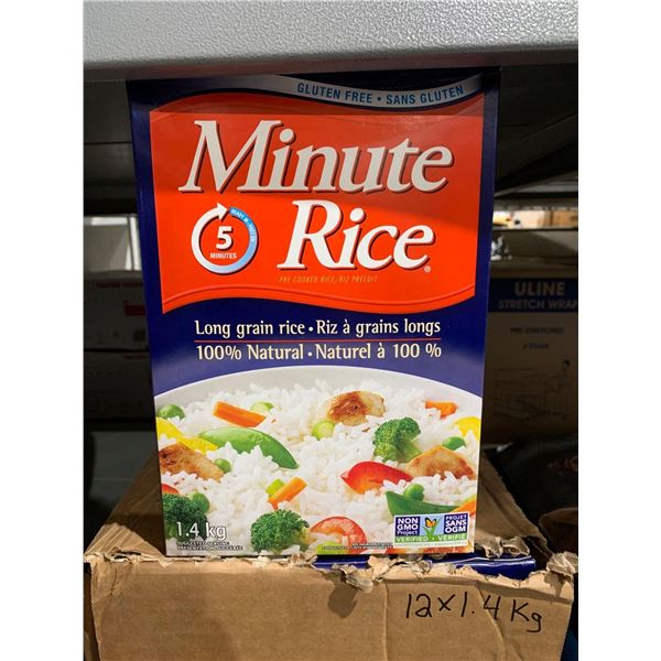 Minute Rice Long Grain Rice - 12x1.4 Kg