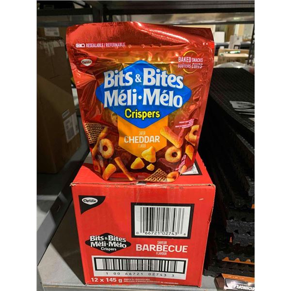 Bits & Bites Crispers-Cheddar (12 x 145g)