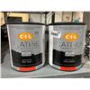 Image 1 : C-I-L Platinum Latex Flat Ceiling Paint- 2-in-1 Primer & Paint  - Onyx Black 4x 3.78ml