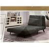 Image 4 : Upholstered Convertable Chair/Chais Lounge/ Bed - Gray