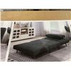 Image 5 : Upholstered Convertable Chair/Chais Lounge/ Bed - Gray