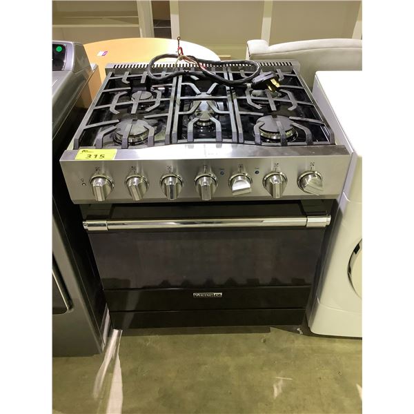 VIKING D3 GAS TOP STOVE WITH CONVECTION OVEN (POWER CORD DETACHED ...