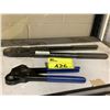 Image 2 : 4 ASSORTED TOOLS INCLUDING; SHEARS, WIRE CUTTER, PEX 1/2" CRIMPER & SOFT TOUCH CRIMPER