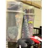 Image 2 : ASSORTED ITEMS INCLUDING; 2 BINS & BAG OF PARTY WRAP & GIFT BAGS & 2 NECK PILLOWS