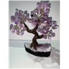 Image 2 : AMETHYST TREE ON AMETHYST GEODE BASE RETAIL $2198.98 APPROX 11"X 7"X 3"