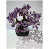 Image 2 : AMETHYST TREE ON AMETHYST GEODE BASE RETAIL $2198.98 APPROX 10"X5"X 3.5"