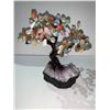 Image 2 : CHAKRA CRYSTAL TREE ON AMETHYST GEODE BASE- RETAIL $2095.51 APPROX 10"X6"X3"