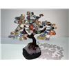 Image 2 : CHAKRA CRYSTAL TREE ON AMETHYST GEODE BASE- RETAIL $2095.51 APPROX 10"X 4X 4"