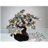 Image 2 : CHAKRA CRYSTAL TREE ON AMETHYST GEODE BASE- RETAIL $2095.51 APPROX 11"X6.5"X3"