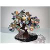 Image 2 : CHAKRA CRYSTAL TREE ON AMETHYST GEODE BASE - RETAIL $2095.51 APPROX 10"X4"X 8"