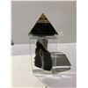 Image 2 : BLACK TOURMALINE PYRAMID DECOR APPROX 2.5X4"- RETAIL $759.51