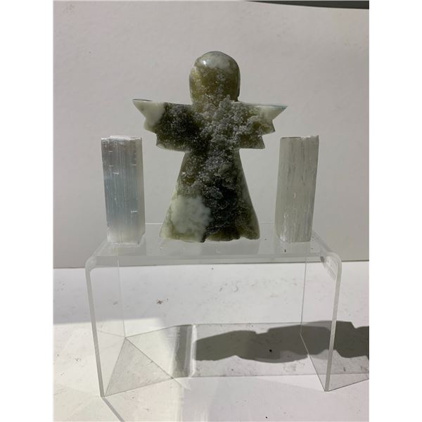 AMETHYST ANGEL DISPLAY APPROX 5X3.5 - RETAIL $849.51 *STONE UNATTACHED*