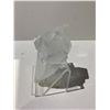 Image 2 : CLEAR QUARTZ BRAZIL DECOR APPROX 4.5X3"- RETAIL $1159.51