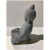 Image 2 : CLEAR QUARTZ BUDDHA DECOR APPROX 6X3"- RETAIL $259.51