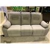 Image 1 : FABRIC RECLINING SOFA APPROX 85" LONG