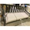 Image 2 : ALUMINUM PATIO BENCH WITH CUSHIONS APPROX 83.5"