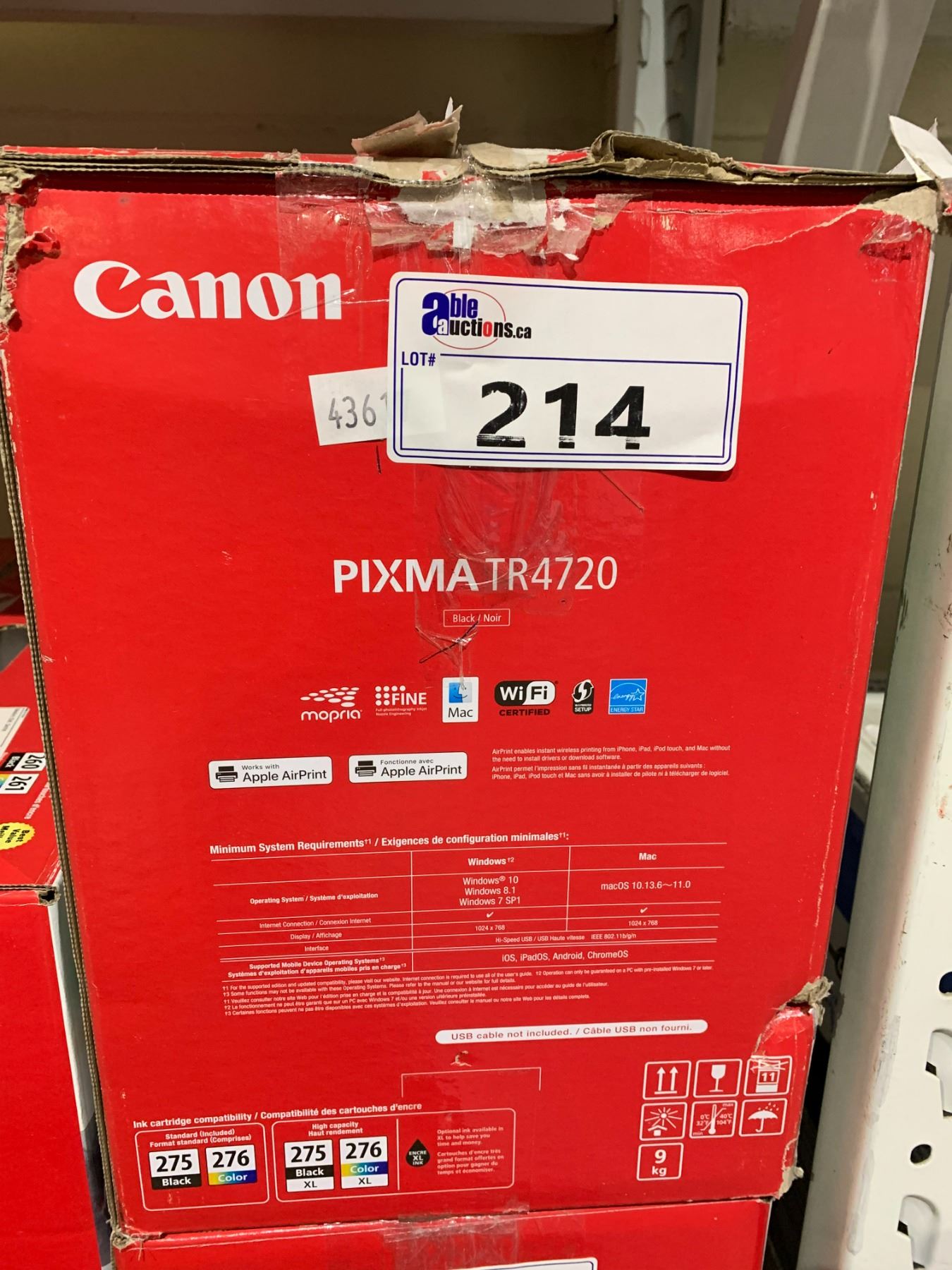 CANON PIXMA TR4720 - Able Auctions