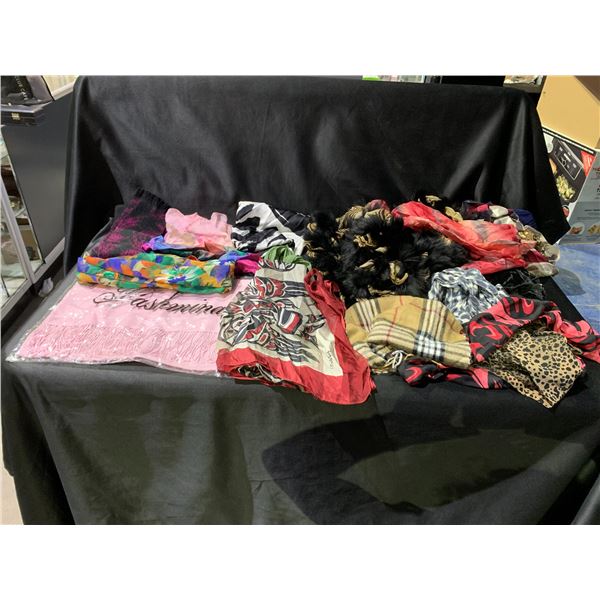 BOX OF WOMEN'S SCARVES