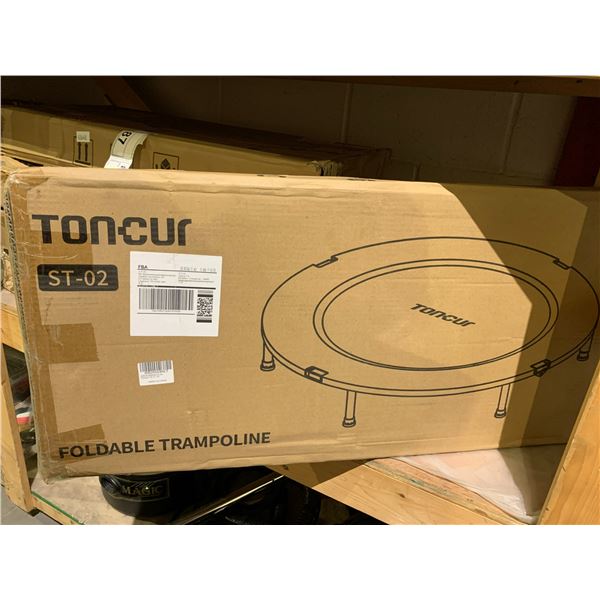 TONCUR FOLDING TRAMPOLINE 330LBS CAPACITY (IN BOX)