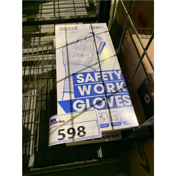 10 BOXES OF WORK SAFETY GLOVES